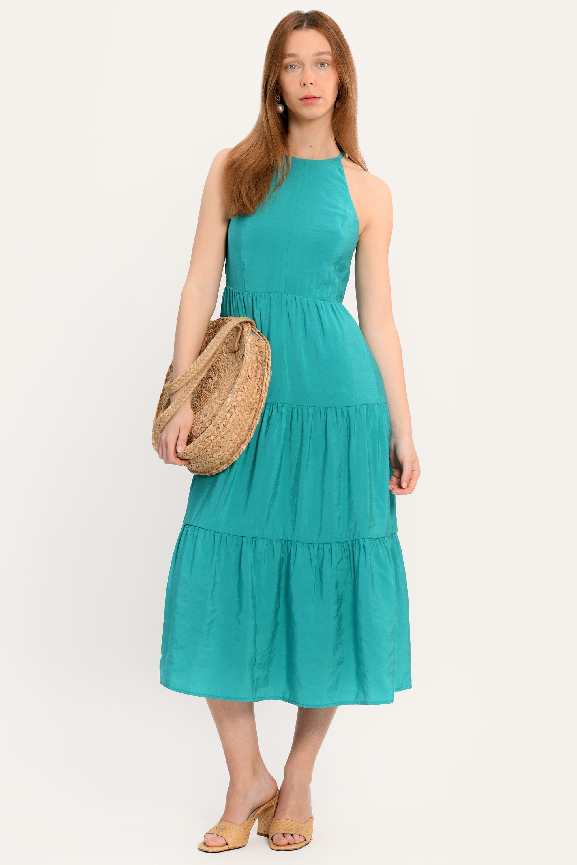 ROBE MIDI - ADELE - CYAN