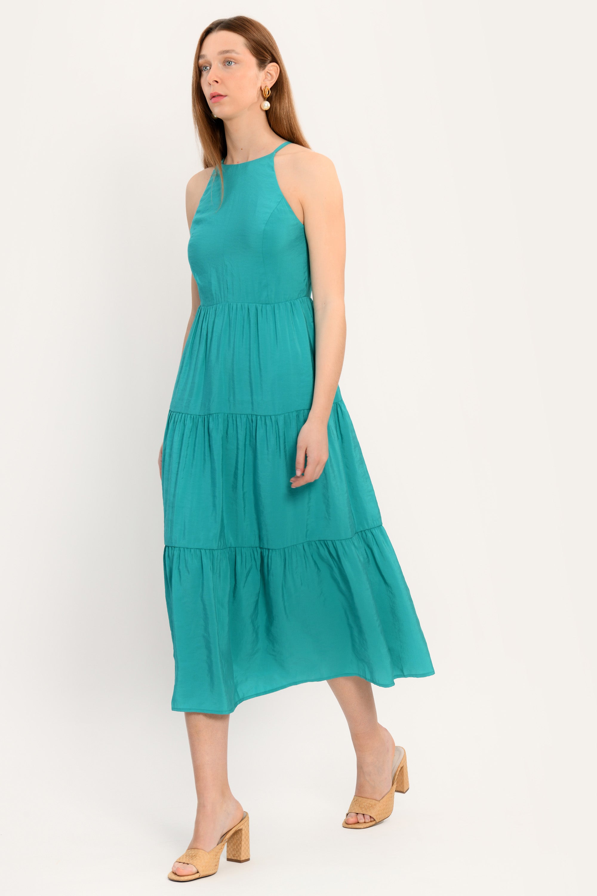 ROBE MIDI - ADELE - CYAN