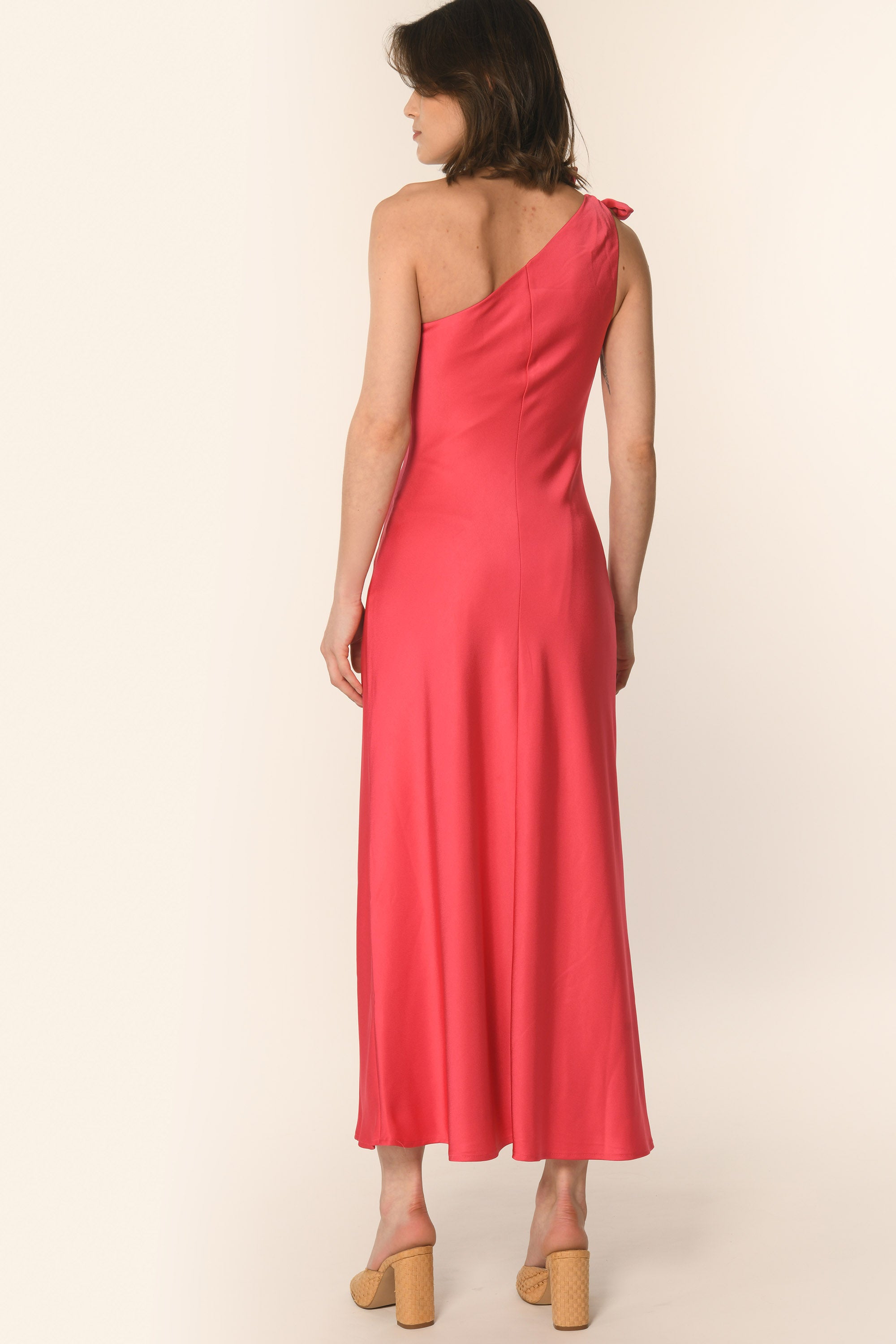 ROBE NOEUD- FUSCHIA - ALLEGRA