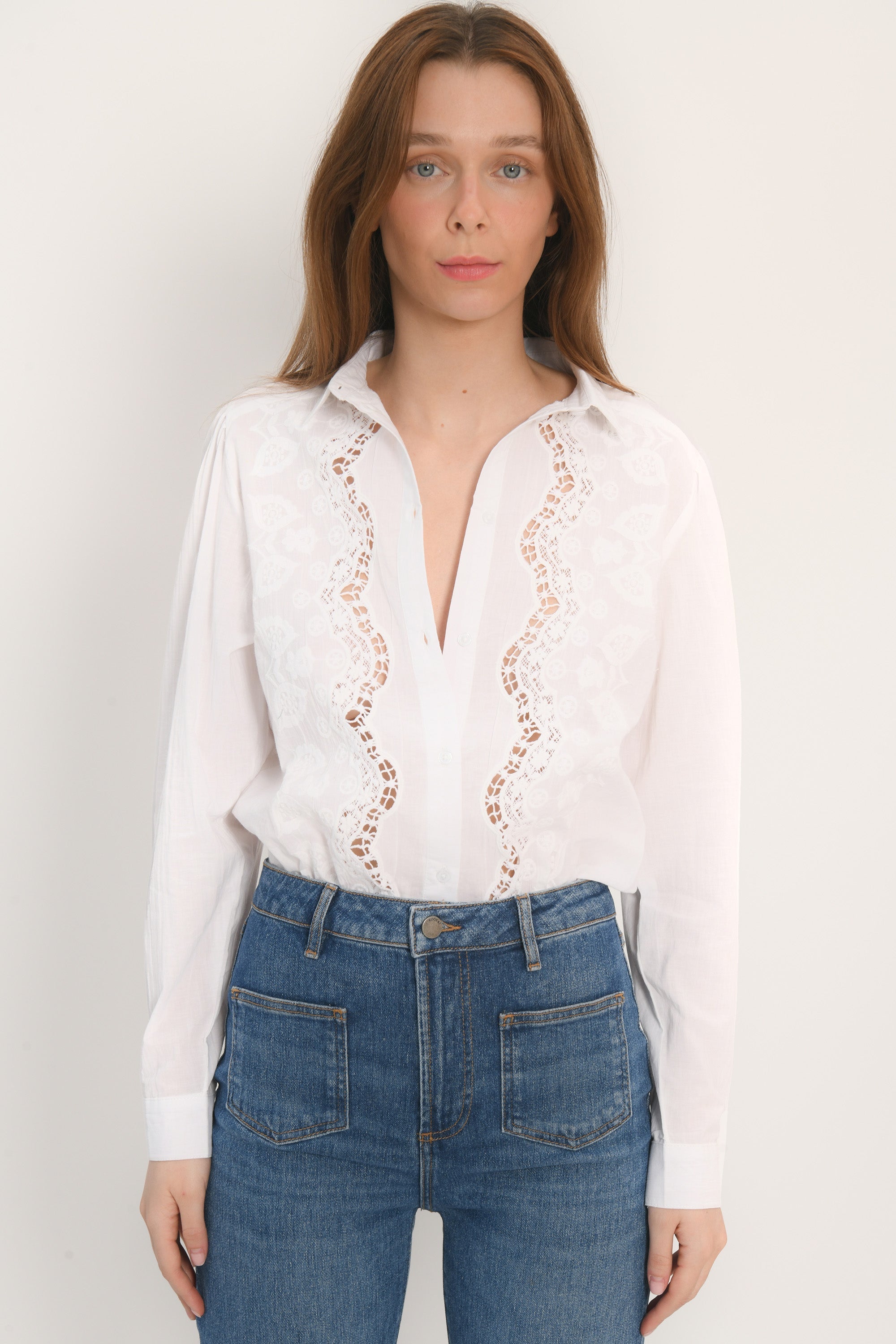 CHEMISIER - AMANDINE - BLANC OPTIQUE