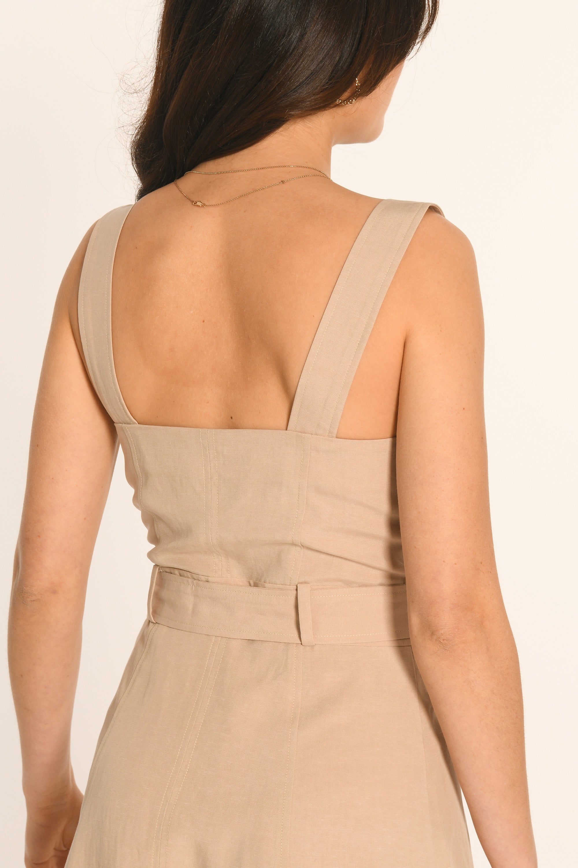 ROBE COURTE - BEIGE - AMAYA