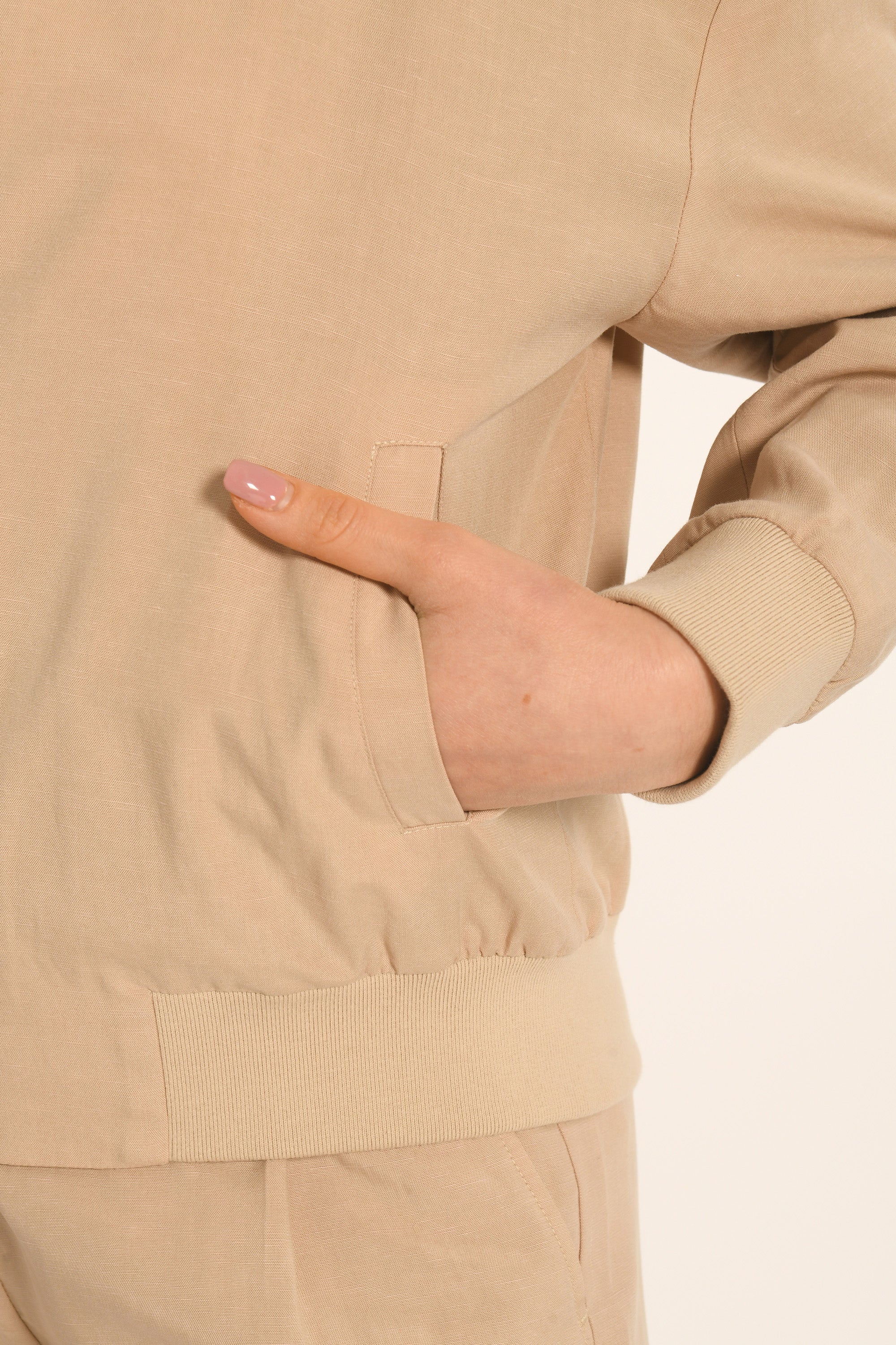 BOMBER - BEIGE - AMAYA