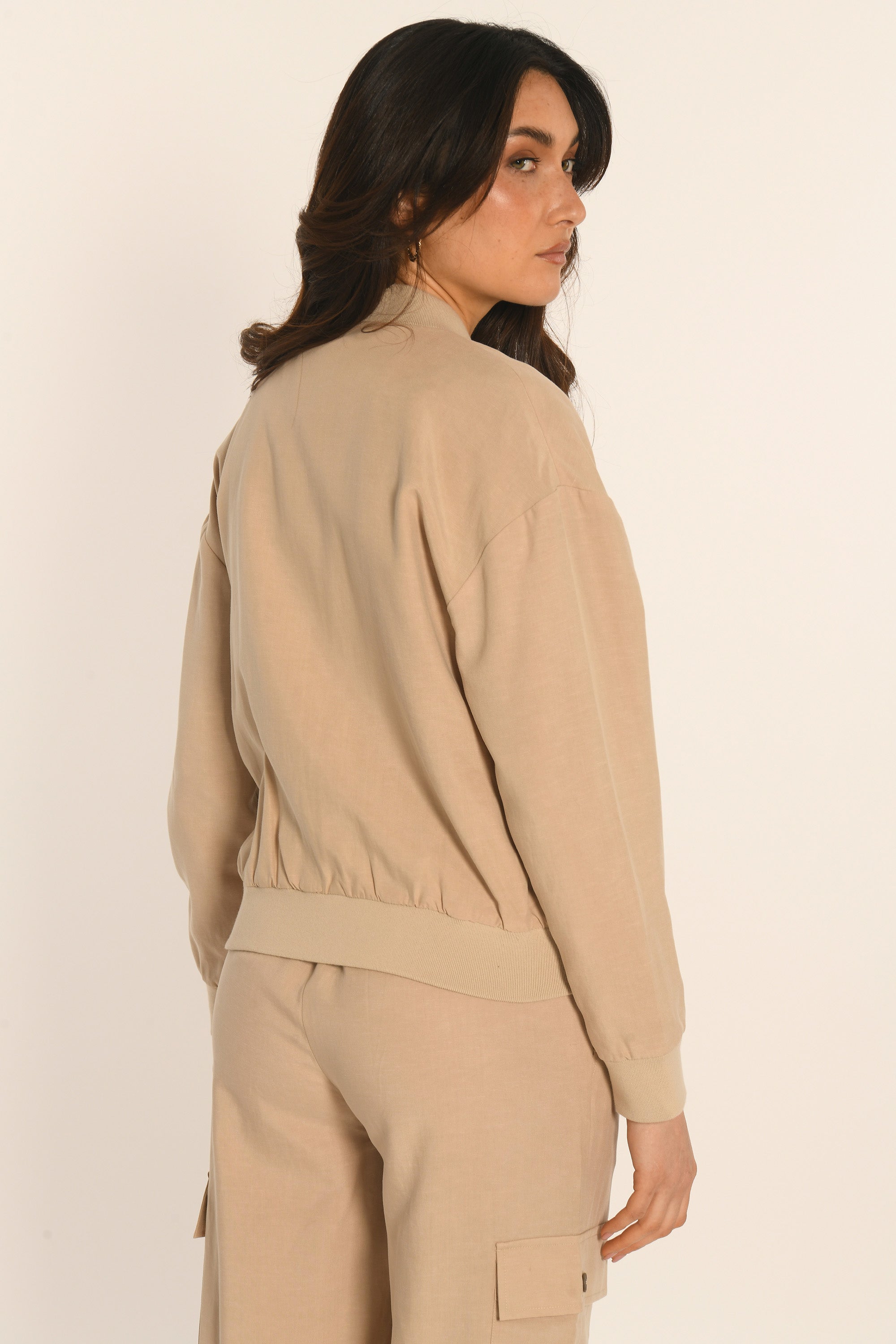 BOMBER - BEIGE - AMAYA