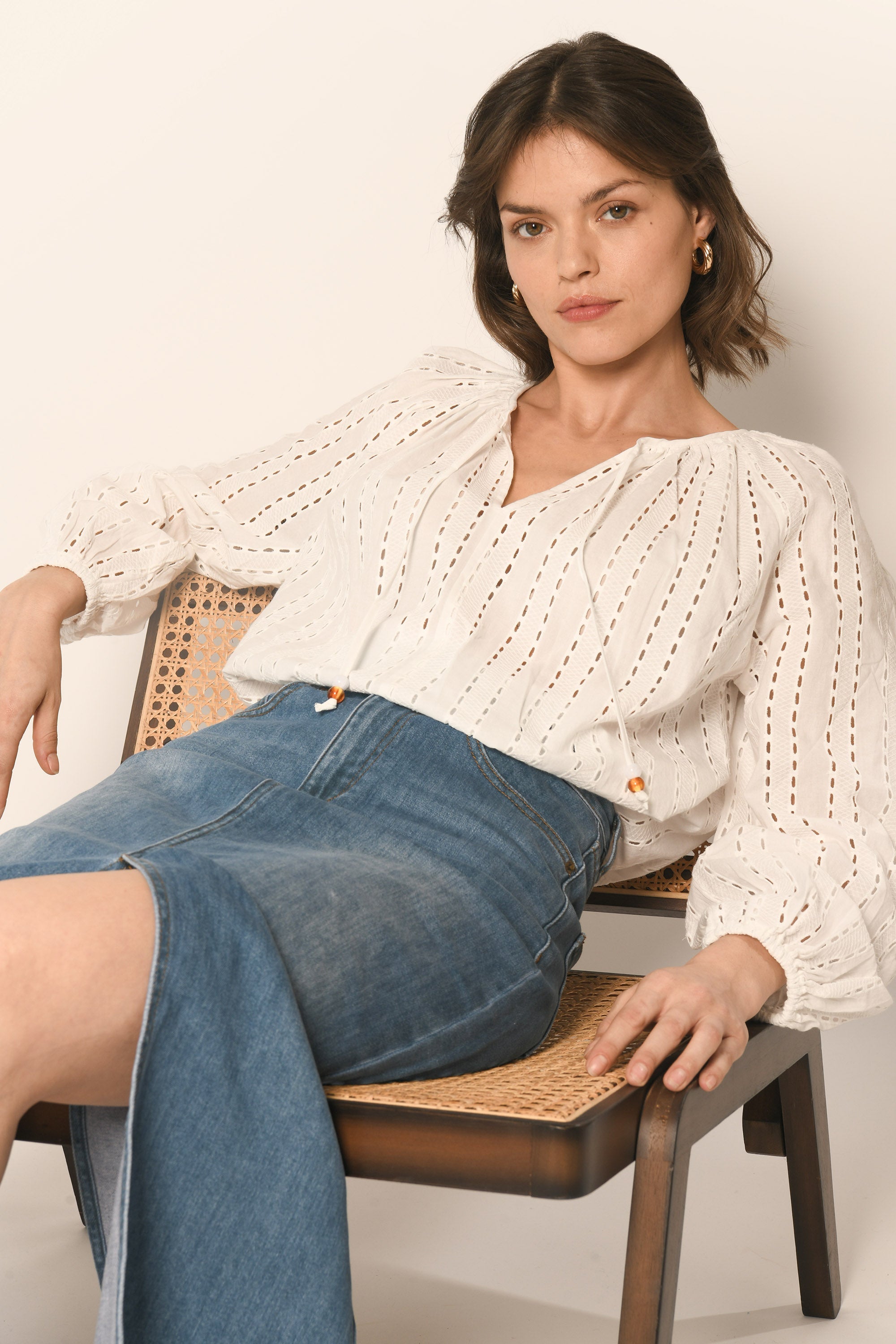 BLOUSE - BLANC - ANAELLE