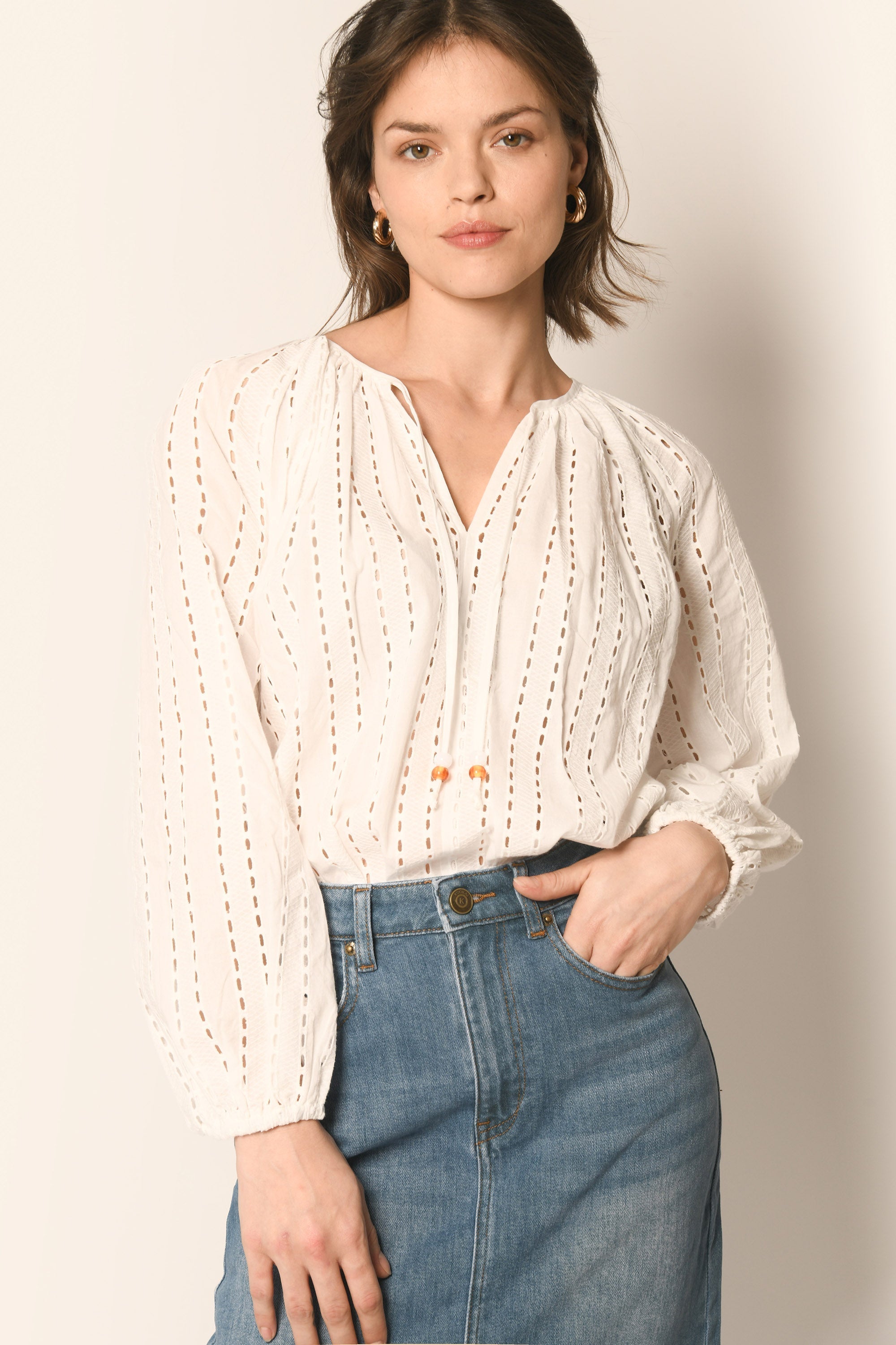 BLOUSE - BLANC - ANAELLE