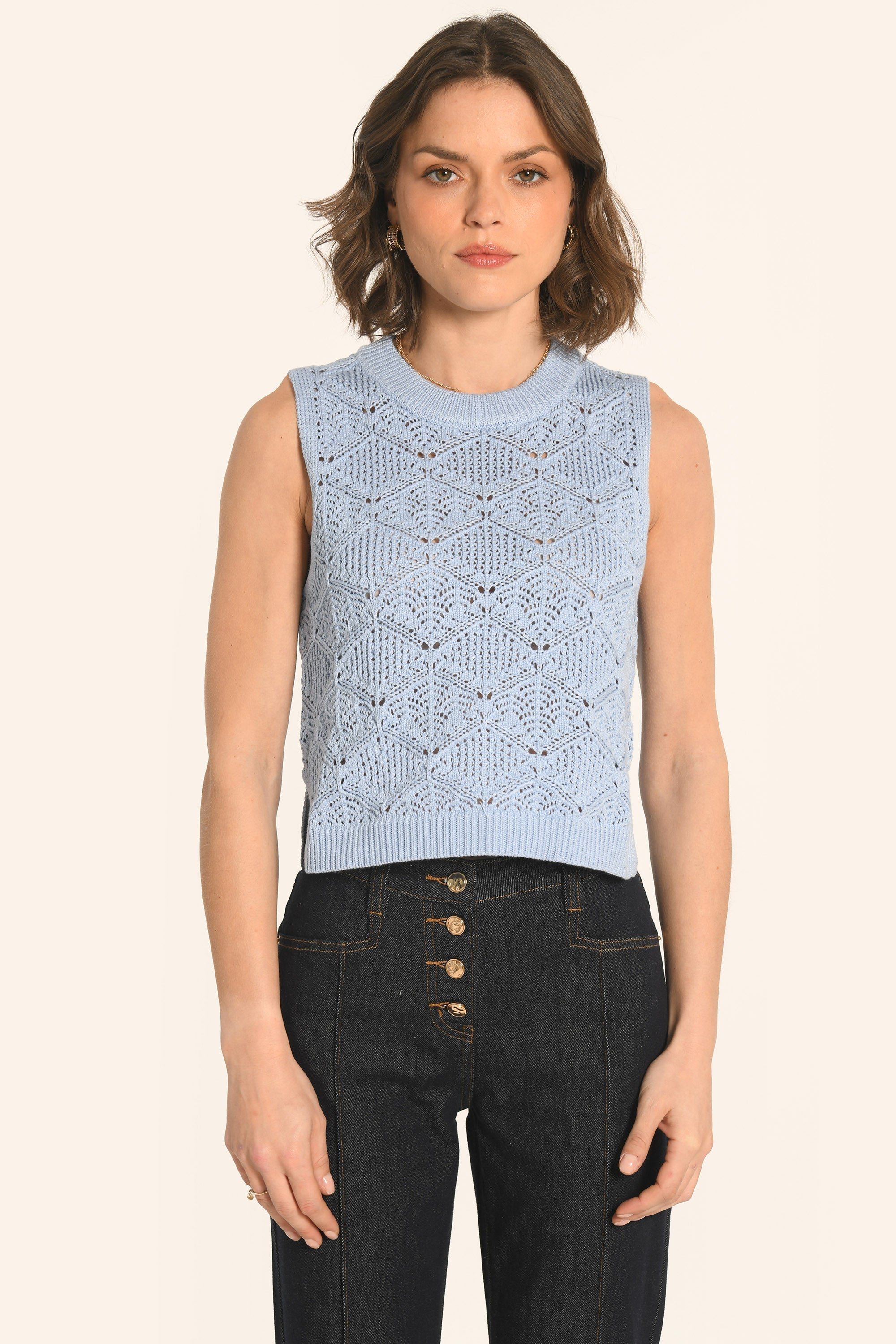 PULL SANS MANCHES - CIEL - ANGE