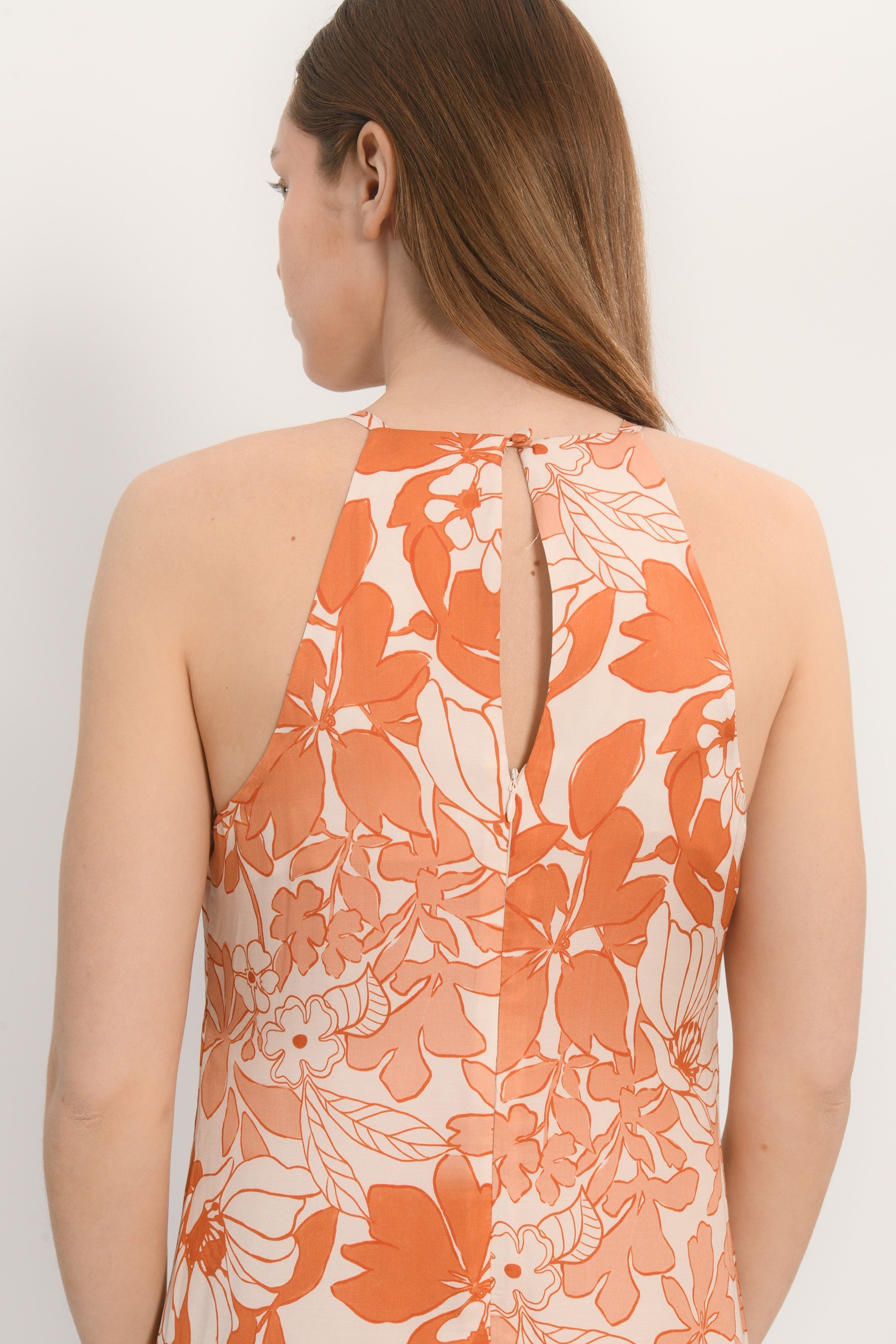 ROBE MIDI - ANGELA - PECHE