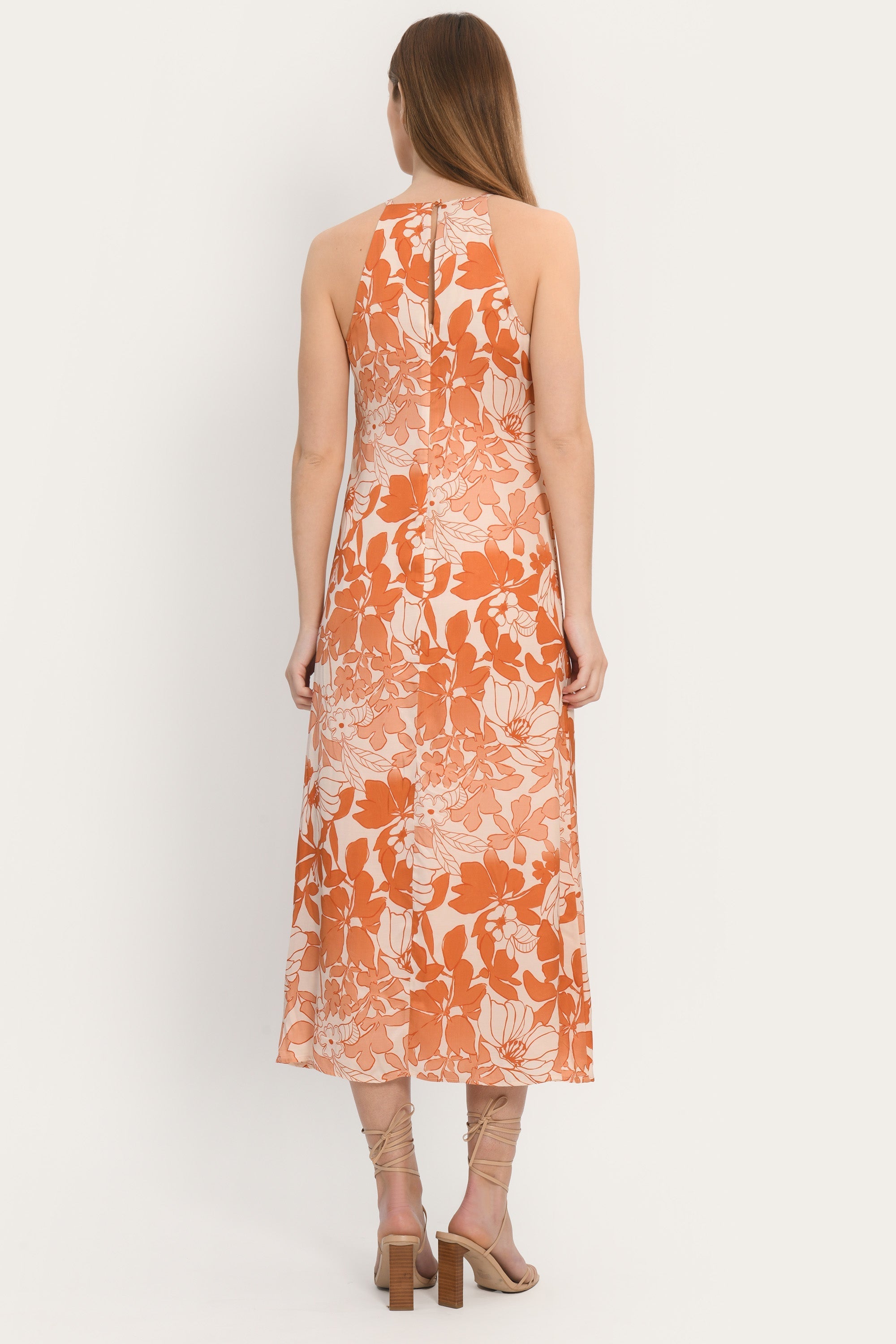 ROBE MIDI - ANGELA - PECHE