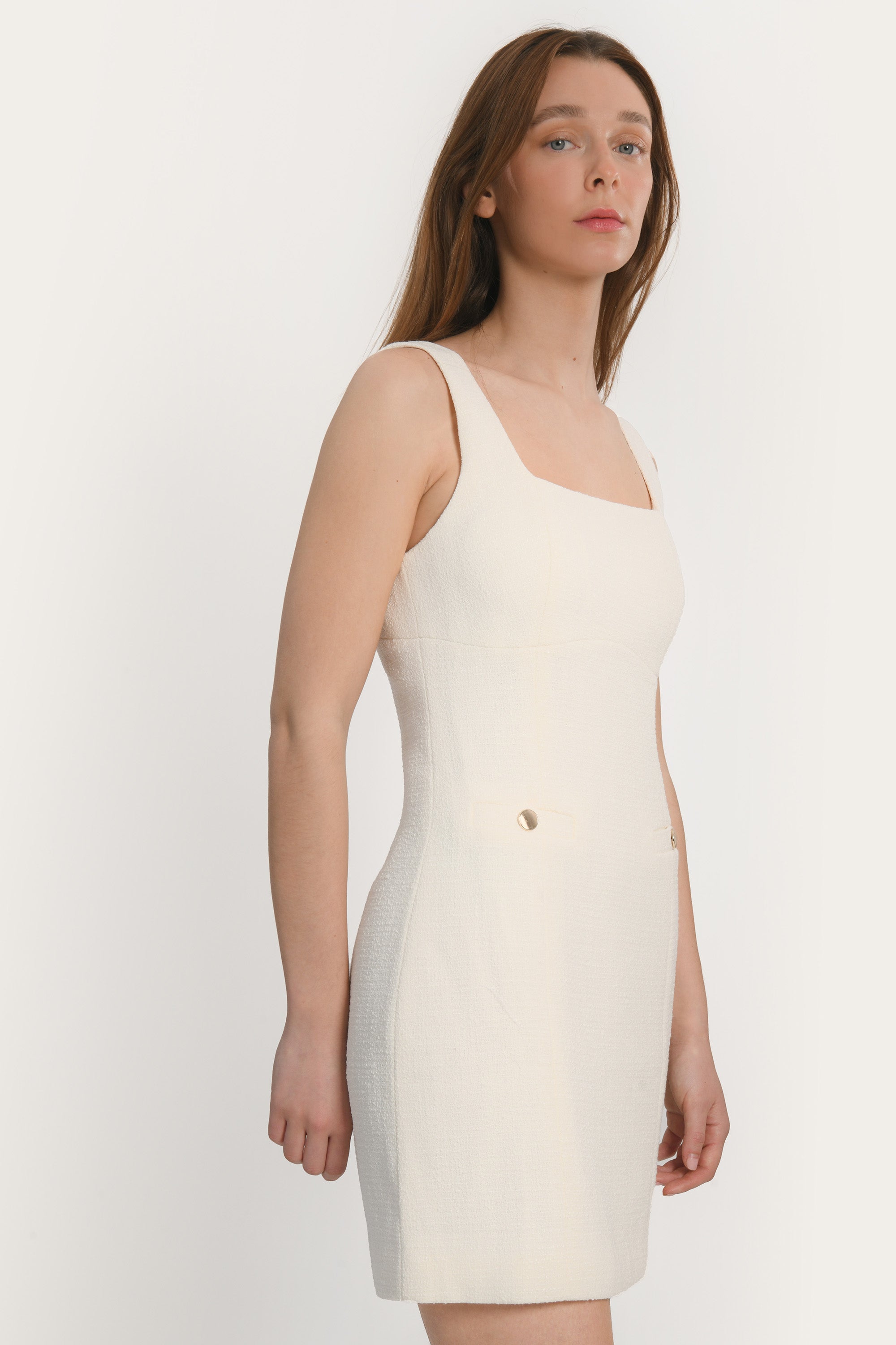 ROBE COURTE - ANNETTE - CREME