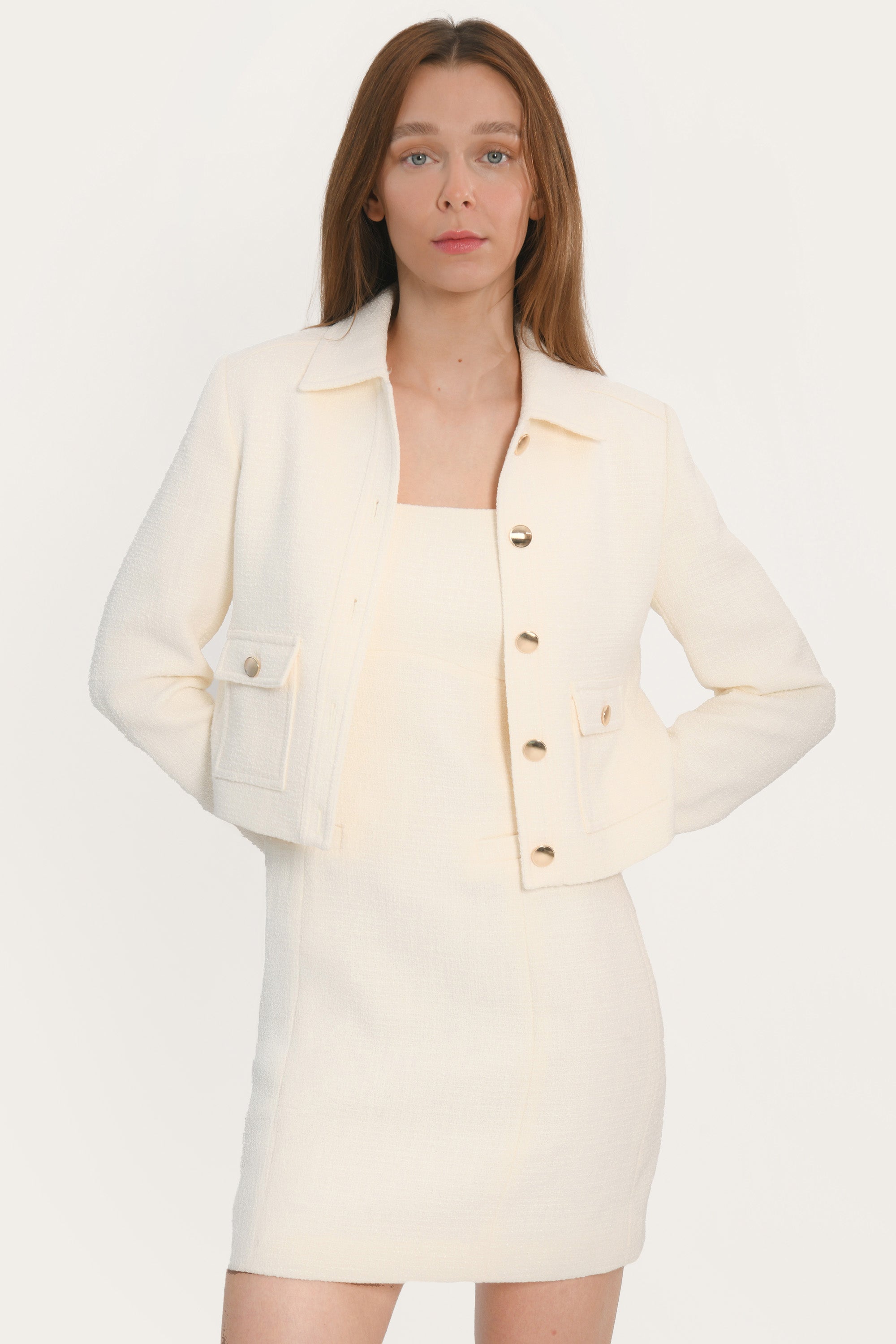 ROBE COURTE - ANNETTE - CREME