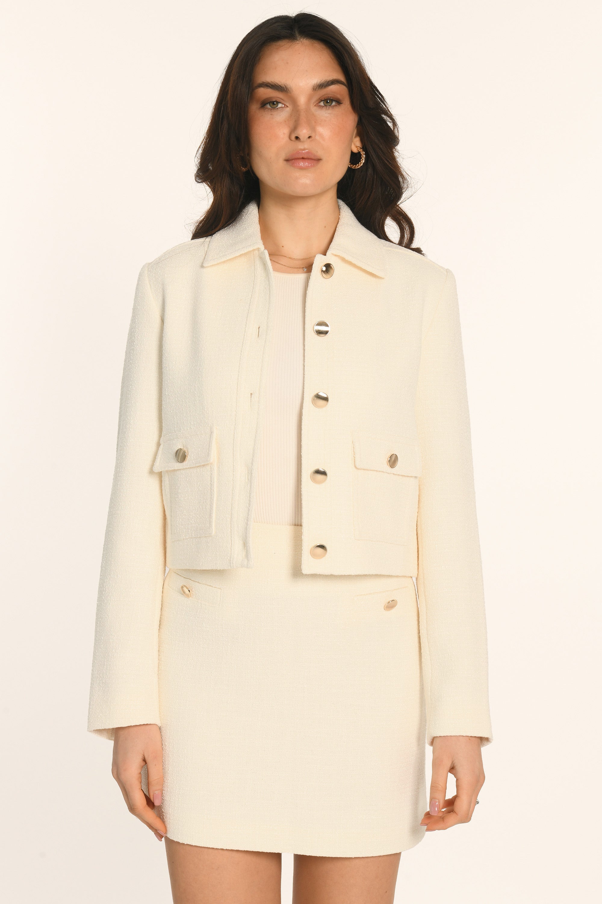 VESTE TWEED - CRÈME - ANNETTE