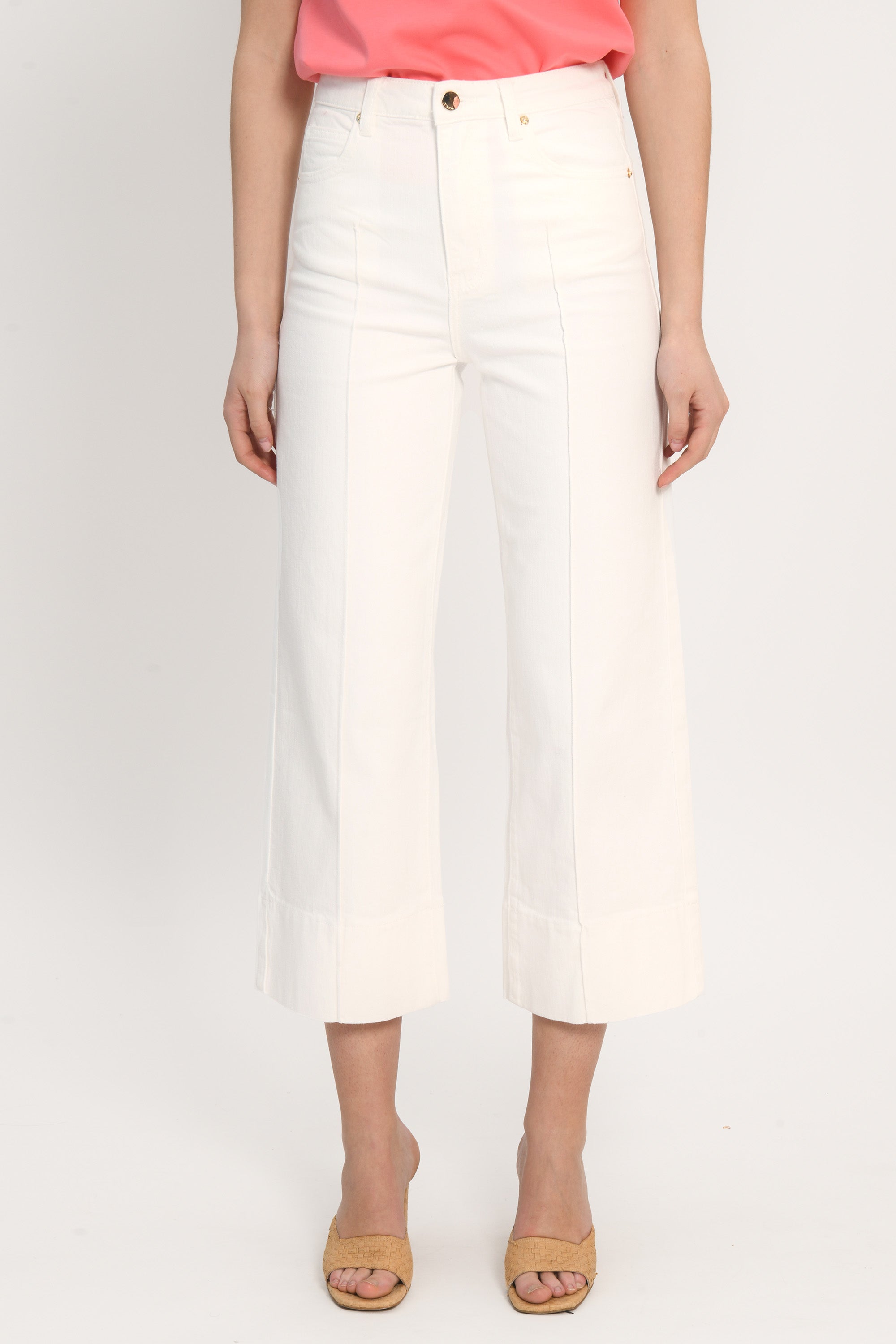 JEAN SPORTWEAR CROP - ANOUK - BLANC