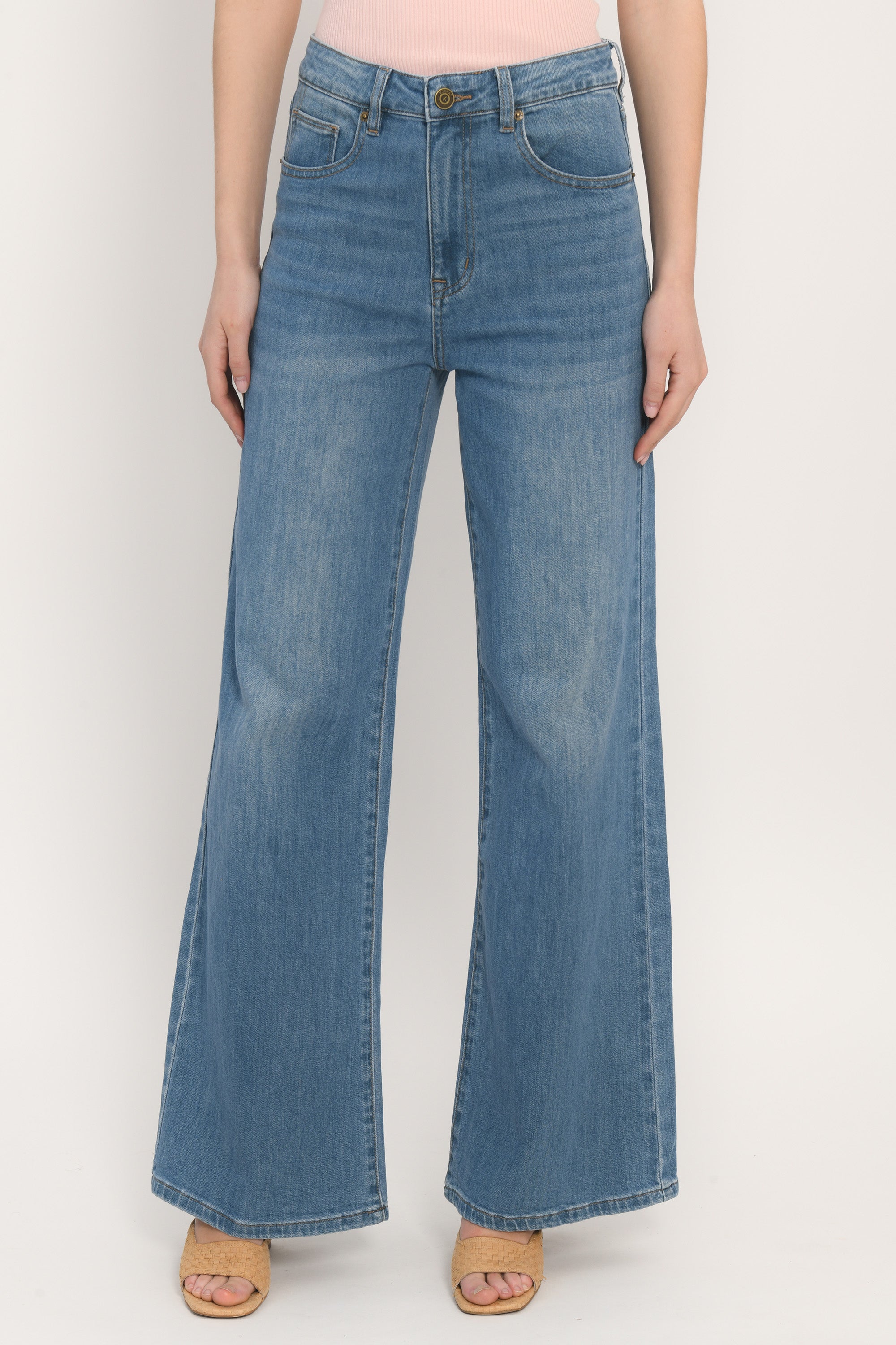 JEAN LARGE SOUPLE - ATLANTA - STONE WASH