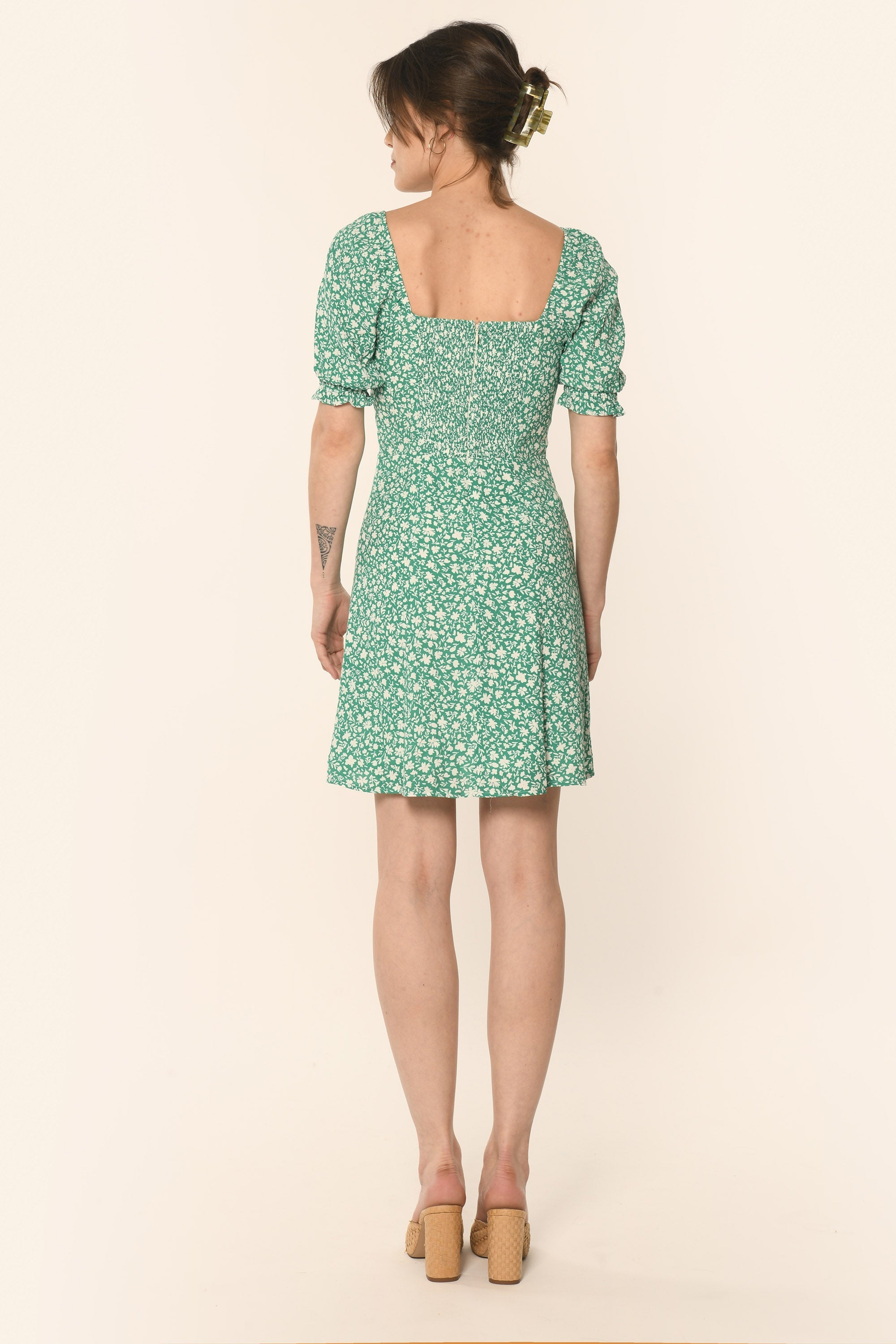 ROBE LIBERTY - VERT - AURELE