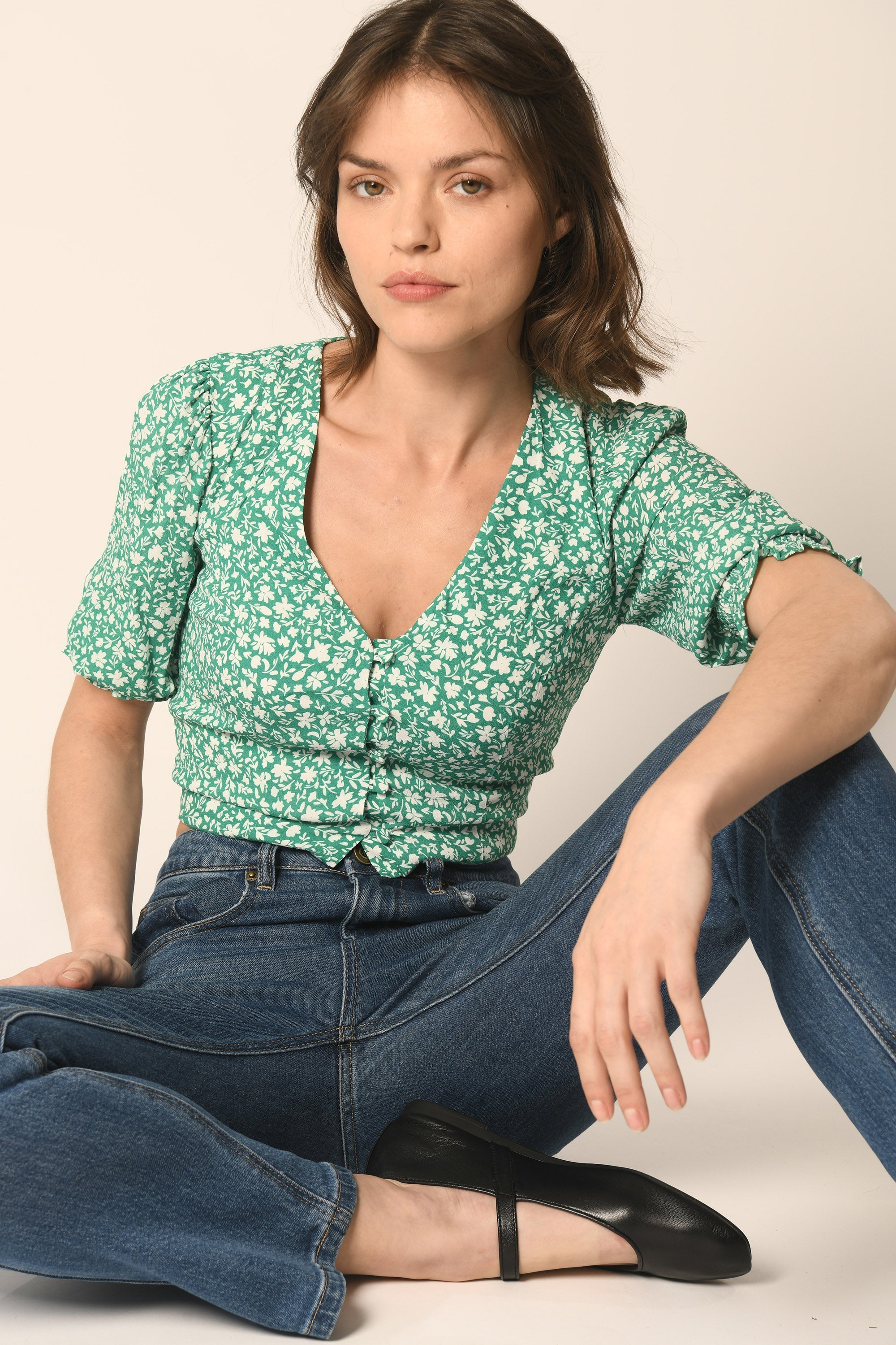 TOP LIBERTY - VERT - AURELE