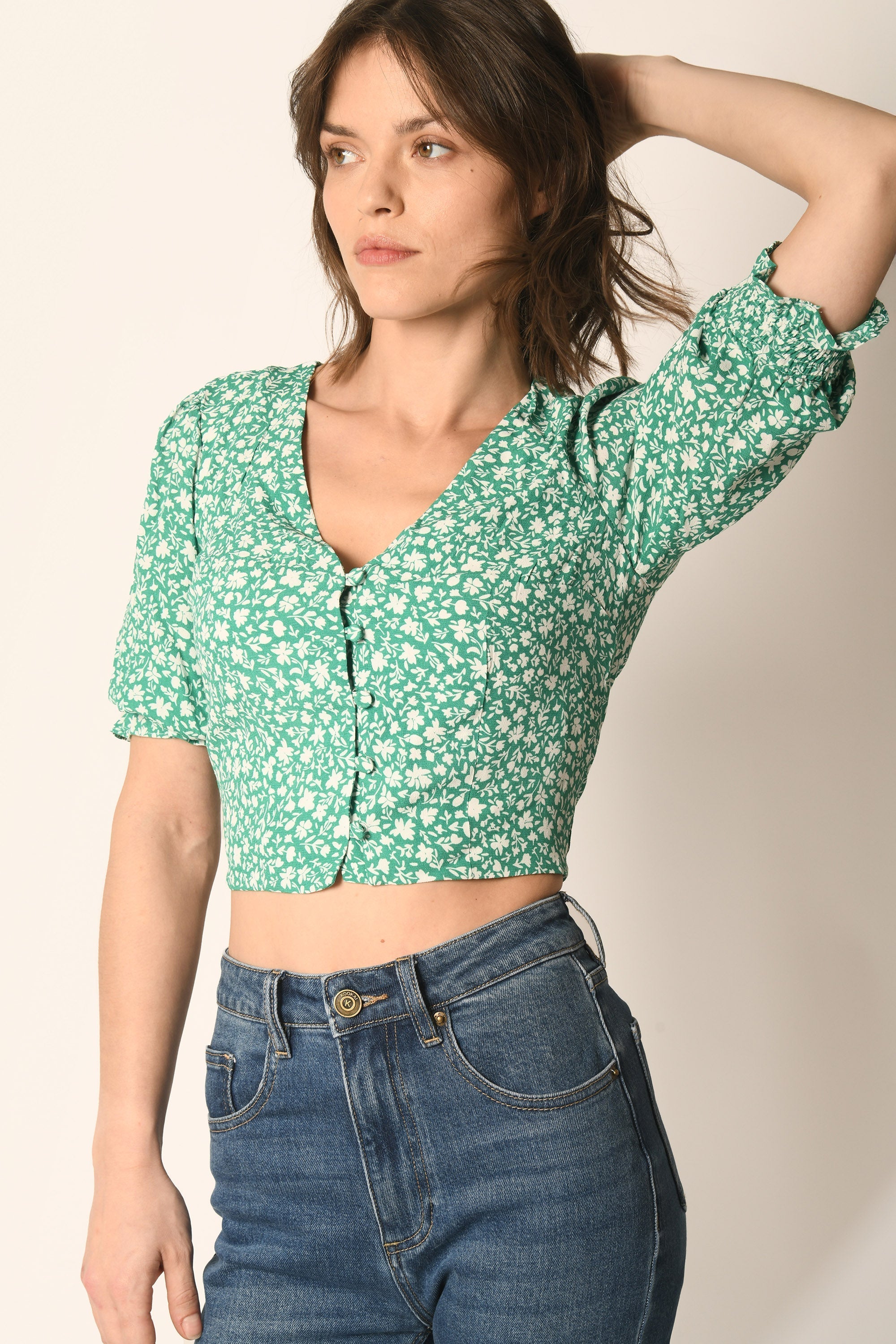 TOP LIBERTY - VERT - AURELE