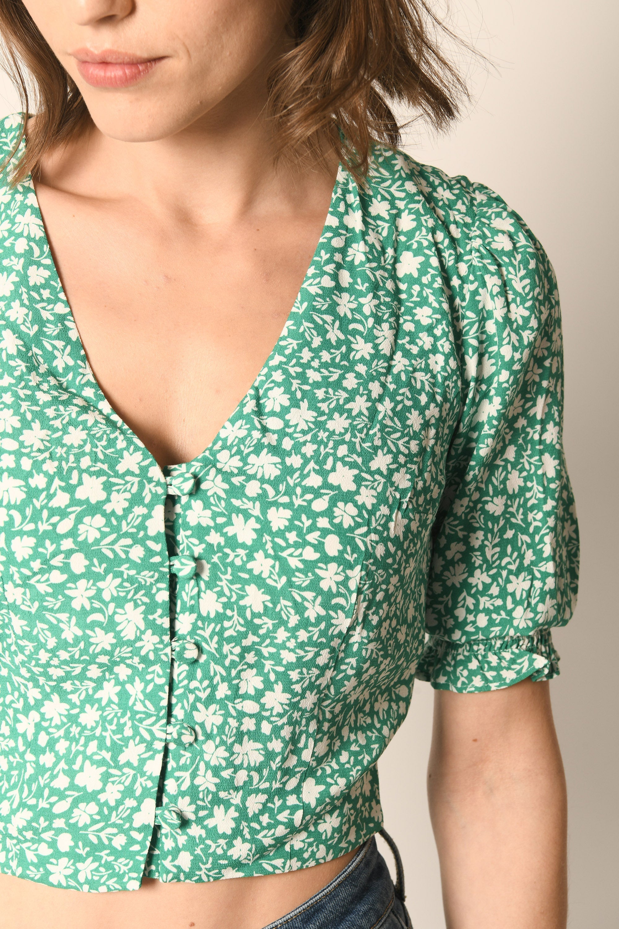 TOP LIBERTY - VERT - AURELE