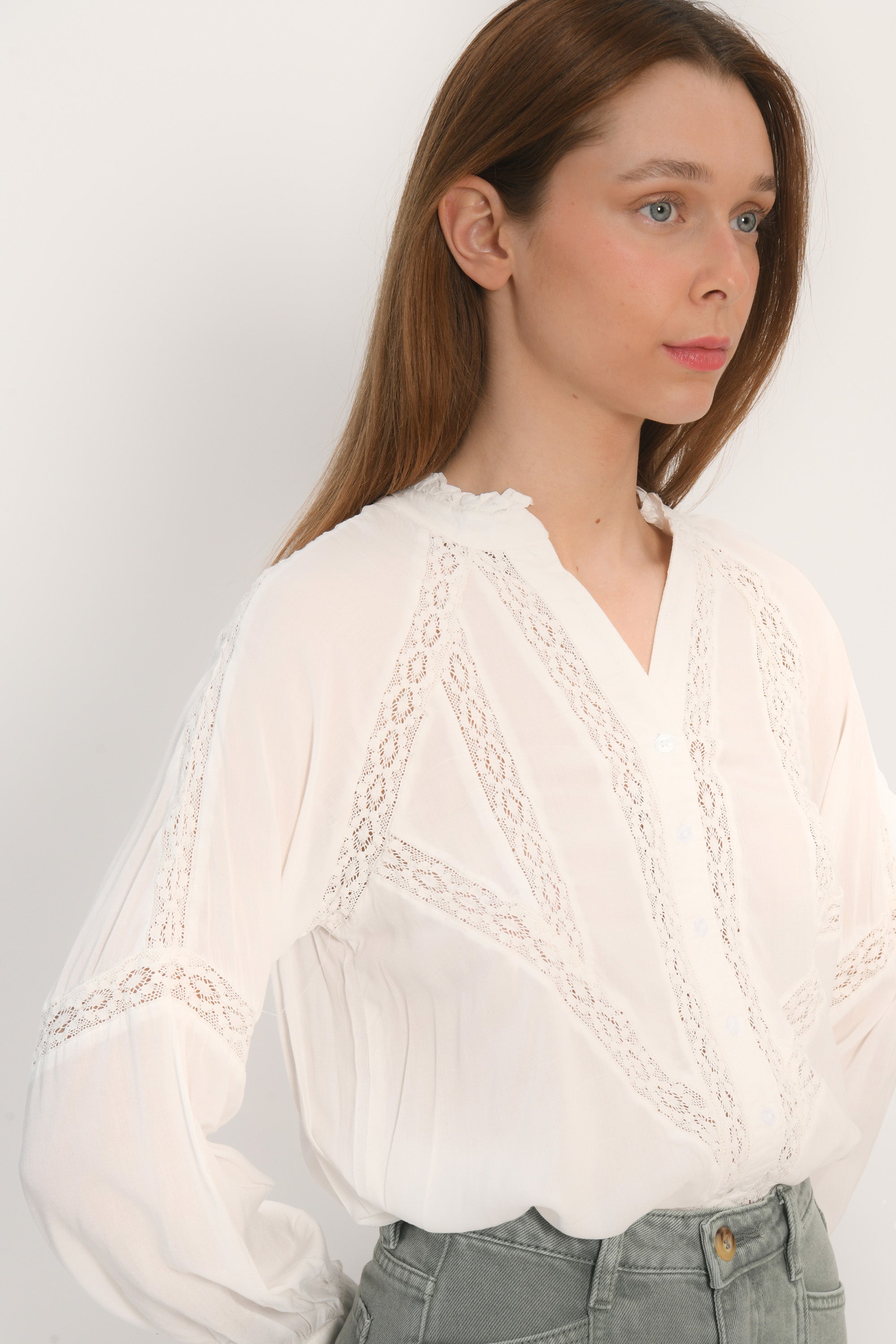 CHEMISIER - AYLINE - BLANC