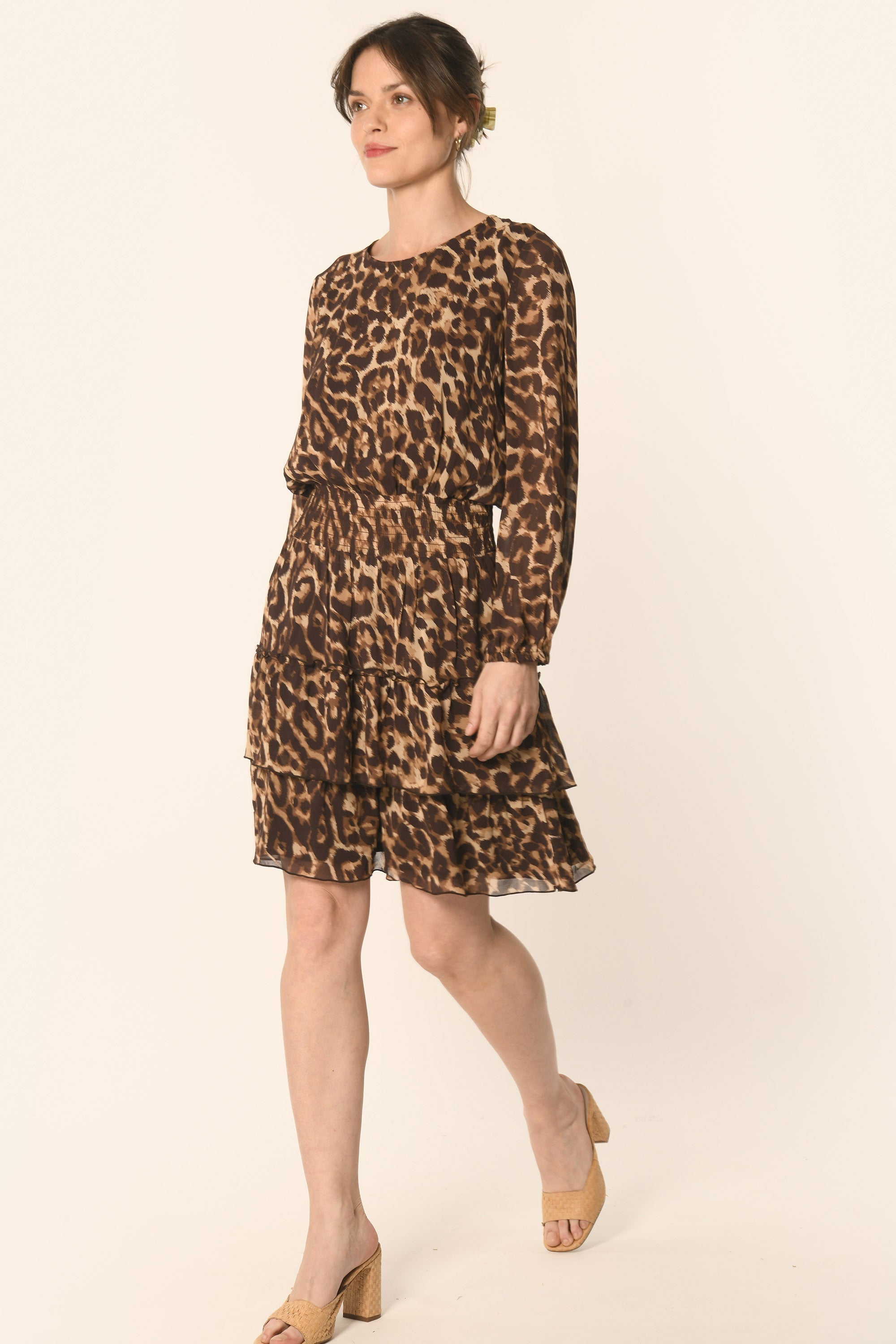 ROBE LEOPARD - CARAMEL - AZELIA