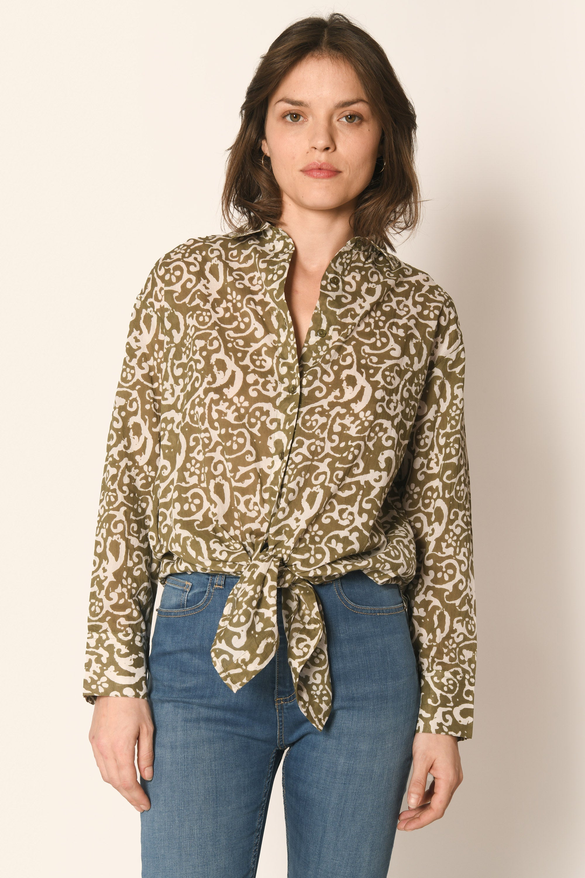 CHEMISE LOOSE - KAKI - MULHOUSE