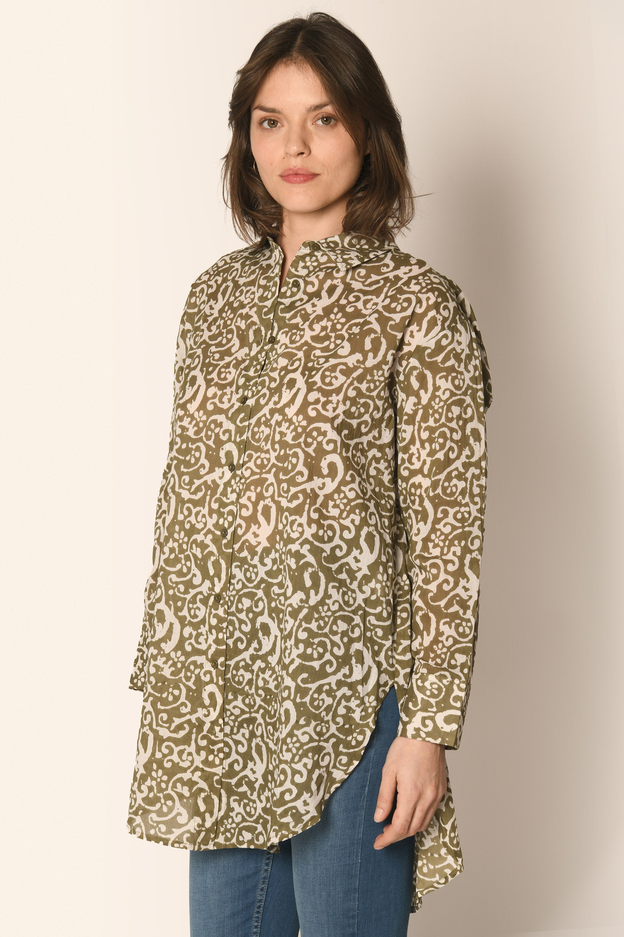 CHEMISE LOOSE - KAKI - MULHOUSE