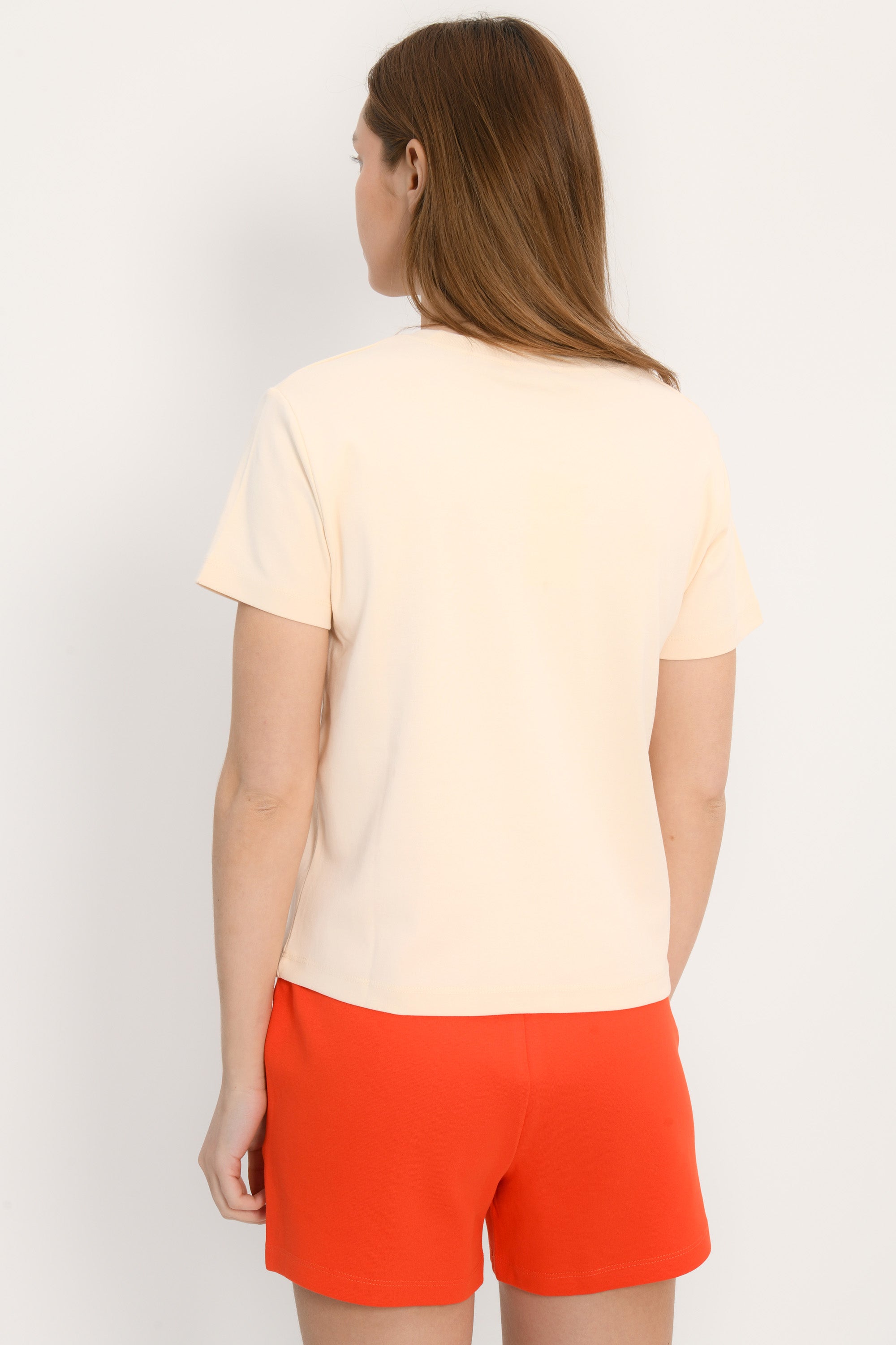 TEE SHIRT - COEUR - CREME