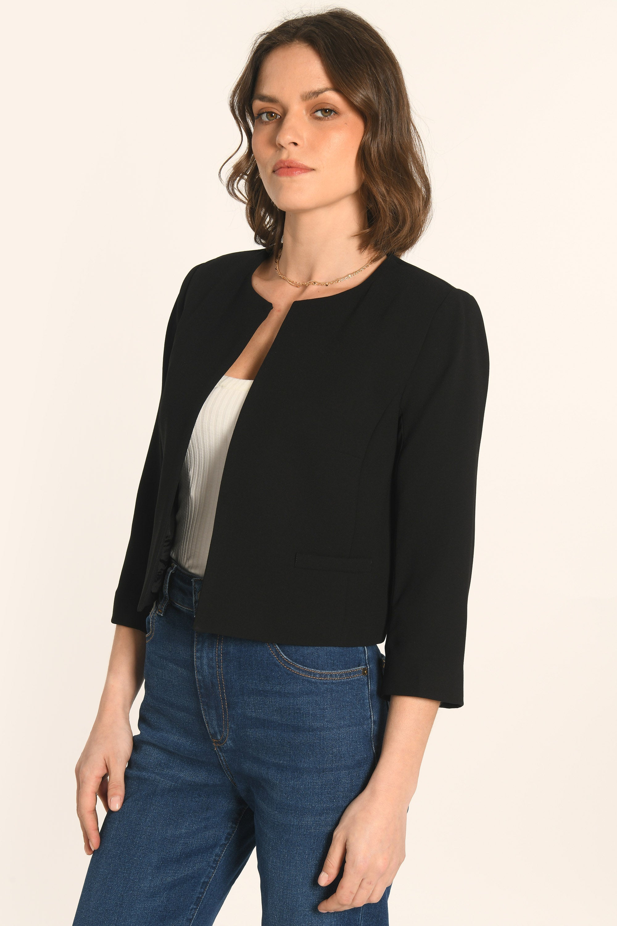 VESTE COURTE - NOIR - JACQUELINE